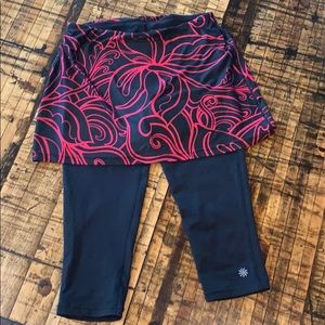 Athleta Capri Legging/Skirt Combo